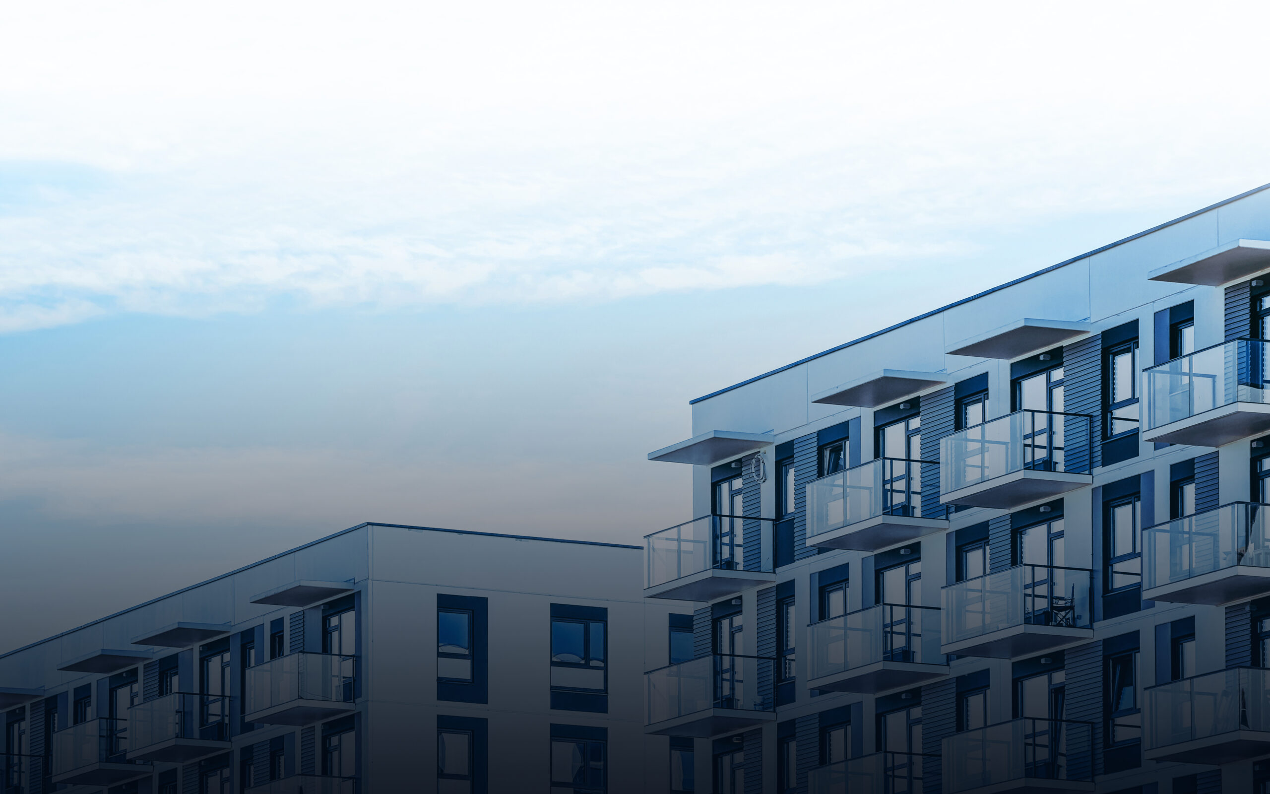 Modern Seattle multifamily apartment building with balconies